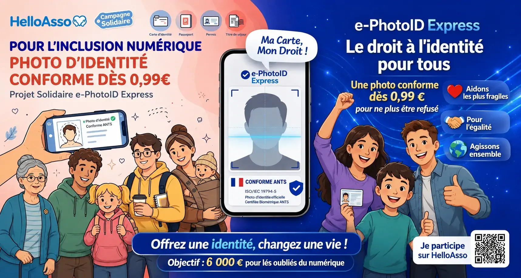 Campagne solidaire e-PhotoID Express pour l'inclusion numérique et l'accès aux photos d'identité